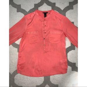 Coral Peach H&M Blouse